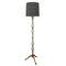 French Floor Lamp with Glass Column, 1960s, Image 4