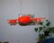 Hanging Lamp in Red Plastic 8