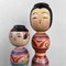 Vintage Dento Kokeshi Figurines by Abo Masafumi and Abo Muchihide, 1970s, Set of 2 9