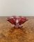 Antique Victorian Cranberry Glass Sauce Bowl, 1860 5