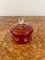 Antique Victorian Cranberry Glass Lidded Bowl, 1860s, Image 3