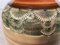 Lampada da tavolo artigianale in ceramica smaltata con paralume in seta selvatica, Germania, anni '60, Immagine 17