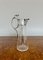Antique Edwardian Glass and Silver Plated Claret Jug, 1900 6