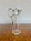 Antique Edwardian Glass and Silver Plated Claret Jug, 1900 4