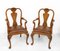 English Burr Walnut Dining Table and Six Chairs, 1930s, Set of 7 8