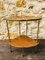 Vintage Mid-Century Two-Tier Side Table in Formica & Brass, 1970s, Image 1