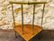 Vintage Mid-Century Two-Tier Side Table in Formica & Brass, 1970s 11