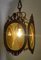 Lámpara colgante Messing de vidrio, años 60, Imagen 16