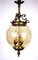 Lámpara colgante Messing de vidrio, años 50, Imagen 14