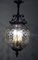 Lámpara colgante Messing de vidrio, años 50, Imagen 10