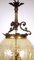 Lámpara colgante Messing de vidrio, años 50, Imagen 8