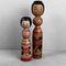 Vintage Kokeshi Figurines by Abo Masafumi, 1970s, Set of 2 1