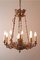 French Empire Gilded 8-Flame Chandelier, 1970s 3