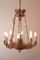 French Empire Gilded 8-Flame Chandelier, 1970s, Image 3