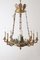 French Empire Gilded 8-Flame Chandelier, 1970s, Image 1