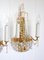 24 Karat Gilded Brass Lead Crystal Wall Lamps from Palwa, 1960, Set of 2, Image 13