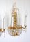 Lámparas de pared de latón dorado de cristal de plomo de 24 kt, 1960. Juego de 2, Imagen 13