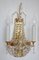 24 Karat Gilded Brass Lead Crystal Wall Lamps from Palwa, 1960, Set of 2, Image 7