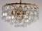 Brass and Lead Crystal Chandelier from Schröder and Co., 1960s 7