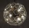 Dandelion Hanging Lamp with Glass Flowers and Brass, 1950s, Image 15