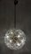 Dandelion Hanging Lamp with Glass Flowers and Brass, 1950s 17