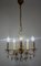 Brass and Lead Crystal Chandelier with Flowers from Ernst Palme, 1960s, Image 12