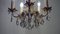 Brass and Lead Crystal Chandelier with Flowers from Ernst Palme, 1960s 20
