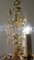 Kronleuchter aus Messing & Bleikristall mit Blumen von Ernst Palme, 1960er 13