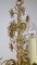 Brass and Lead Crystal Chandelier with Flowers from Ernst Palme, 1960s 10
