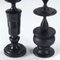 Mid-Century Ebony Rosewood Candleholders, Set of 2 2