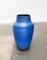 Large Mid-Century German Studio Pottery Blue Floor Vase from Bückeburg Keramik, 1960s 17