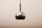 Lampada a sospensione nr. 1230 in metallo nero e cristallo sabbiato di Gaetano Sciolari per Stilnovo, anni '60, Immagine 8