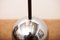 Hanging Lamp Model 1230 in Stalled Metal Black & Sanded Crystal Glass by Gaetano Sciolari for Stilnovo, 1960s 2