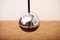 Hanging Lamp Model 1230 in Stalled Metal Black & Sanded Crystal Glass by Gaetano Sciolari for Stilnovo, 1960s 3