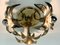Brass Flower Ceiling Lamp attributed to Willy Daro from Massive, 1970s 13