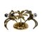 Brass Flower Ceiling Lamp attributed to Willy Daro from Massive, 1970s, Image 2