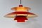 Vintage Danish Red Ph5 Ceiling Lamp by Poul Henningsen for Louis Poulsen, 1960s 10