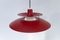 Vintage Danish Red Ph5 Ceiling Lamp by Poul Henningsen for Louis Poulsen, 1960s 2