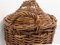 White Glass Bottle Wicker Basket, France, 1920s, Image 8