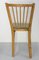 Mid-Century Bistro Dining Chairs in Beech and Skai from Baumann, France, 1950s, Set of 4 9