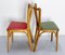 Chaises de Salle à Manger de Bistrot Mid-Century en Hêtre et Skaï de Baumann, France, 1950s, Set de 4 6