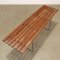 Teak and Metal Bench, Italy, 1960s 3
