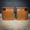 Art Deco Wooden Night Cabinets, 1920s, Set of 2 1