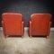 Vintage Red Leather Armchairs, Set of 2 4