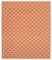 Tapis Dhurrie Orange, 2000s 1