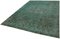 Grand Tapis Turquoise Délavé 3