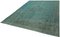 Grand Tapis Turquoise Délavé 3