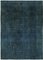 Large Blue Overdyed Rug 1