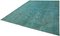 Grand Tapis Turquoise Délavé 3