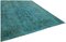 Large Turquoise Overdyed Rug 2